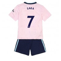 Arsenal Bukayo Saka #7 Tredje sæt Børn 2022-23 Kortærmet (+ Korte bukser)